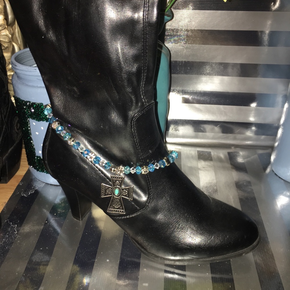 🆕Cross boot bling with Swarovski crystal NEW